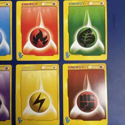 NM/MINT 2001 Japanese COMPLETE Pokemon BASIC ENERGY 6-Card VS Series Set - Image 3