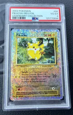 PSA 4 Pikachu Legendary Collection Reverse Holo Pokemon Card 86/110 - Image 3