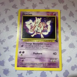 MEWTWO Black Star Promo #3 1999 *Kids WB The First Movie* Pokemon Card LP - Image 1