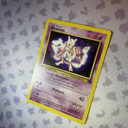 MEWTWO Black Star Promo #3 1999 *Kids WB The First Movie* Pokemon Card LP - Image 3