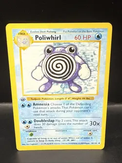 Pokemon Card TCG Poliwhirl 38/102 1st Edition Shadowless Base Set - Image 2