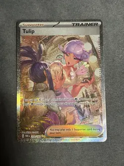 Pokemon TCG Tulip Card 259/182 Paradox Rift Sir Trainer - Image 1