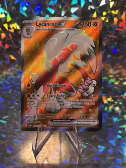 Lycanroc Ex PAL 241/193 Paldea Evolved Full Art Ultra Rare Holo Card Pokemon - Image 1