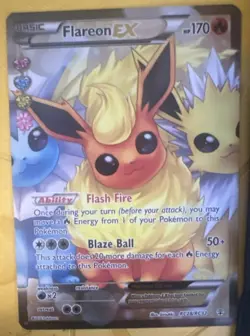 Pokemon Flareon EX RC28/RC32 Holo Basic English TCG Card Nintendo Pokemon TCG - Image 2