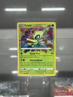 Celebi 009/185 Pokemon TCG 2020 Amazing Rare Holo Card Vivid Voltage, Near Mint - Image 1