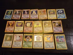 Pokemon Vintage Card Lot, 19 Holos - Includes Shadowless Gyarados and Promo Mew! - Image 1