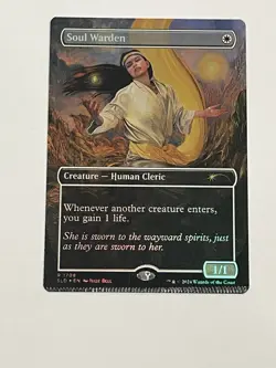 Mtg: Soul Warden (Rainbow Foil) Secret Lair Drop Foil Misprint Crimp - Image 1