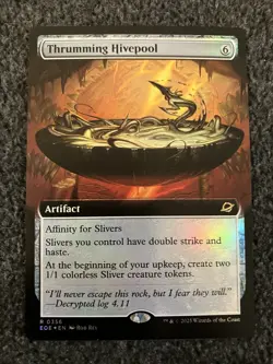 Magic MTG - Thrumming Hivepool (Extended Art) Foil - Edge of Eternities - Image 1