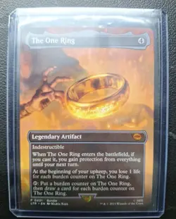 MTG Magic the Gathering Lord of the Rings the One Ring Borderless foil promo - Image 1