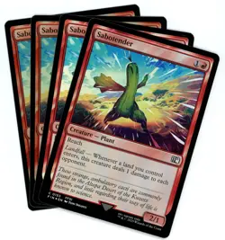 x4 Sabotender - Foil - 0153 - Final Fantasy - MTG - NM/M - Image 1