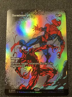 Terminate Foil Borderless Marvel's Spider-Man NM MTG - Image 1