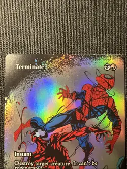 Terminate Foil Borderless Marvel's Spider-Man NM MTG - Image 2