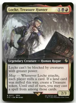Locke, Treasure Hunter (Extended Art) #177 MTG Final Fantasy FIC NM X1 - Image 1