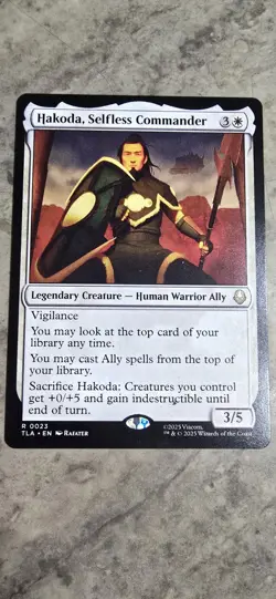 Hakoda, Selfless Commander Avatar: The Last Airbender Regular Rare NM MTG - Image 1