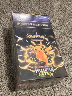 Sealed Pokemon Scarlet & Violet Paldean Fates Booster Bundle Display Box. NEW - Image 1