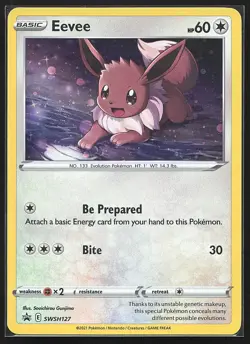 Eevee Holo #SWSH127 Promo SWSH: Sword & Shield Promo Cards Pokemon TCG NM - Image 1