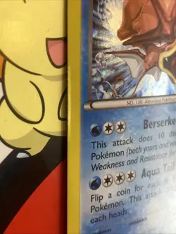 2016 Pokemon Gyarados XY109 Black Star Promo Cosmos Holo LP - Image 4