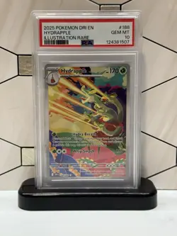PSA 10 GEM MINT Hydrapple Destined Rivals Full Art Holo 2025 Pokemon 188/182 - Image 1