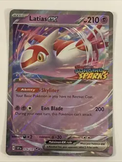Pokemon Latias EX TCG 076/191 SV Surging Sparks Double Rare Holo Stamped NM MT - Image 1