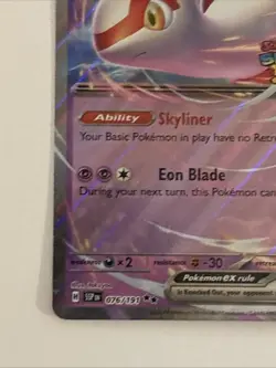 Pokemon Latias EX TCG 076/191 SV Surging Sparks Double Rare Holo Stamped NM MT - Image 5