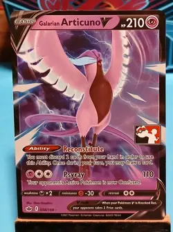 Galarian Articuno V 058/198 Prize Pack Series Pokemon Play! Mint Condition - Image 1