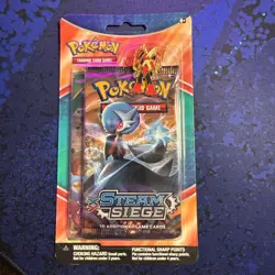 Pokemon TCG: XY Steam Siege & Roaring Skies 2-Pack Blister W/Blaziken Pin Sealed - Image 1