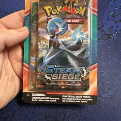 Pokemon TCG: XY Steam Siege & Roaring Skies 2-Pack Blister W/Blaziken Pin Sealed - Image 3