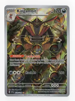 Pokemon TCG Kingambit 220/198 Scarlet & Violet Full Art Illustration Rare MINT - Image 1
