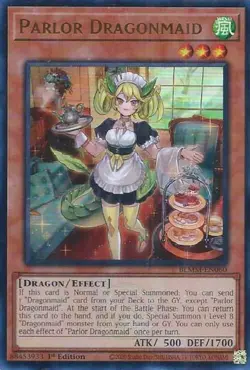 Yugioh! Parlor Dragonmaid - BLMM-EN060 - Ultra Rare - 1st Edition Near Mint, Eng - Image 1