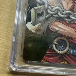 One Piece TCG Golden Playing Cards Monkey D Luffy Ace Of Spades CGC 10 MINT Gem - Image 2