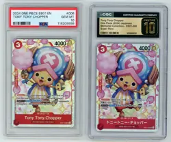 2024 One Piece Japanese & English Tony Tony Chopper EB01-006 PSA CGC Pristine 10 - Image 1