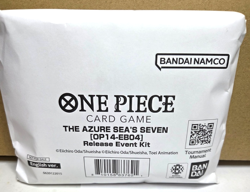 One Piece TCG The Azure Seas Seven Op14-eb04 Release Event Kit Sealed - Image 1