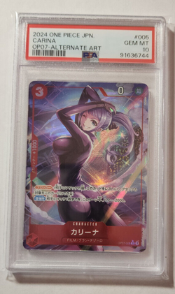PSA 10 One Piece Carina OP07-005 PARALLEL R 500 Years in the Future Japanese - Image 1