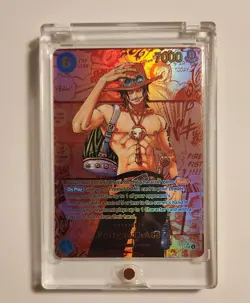 Portgas.D.Ace OP13-119 SEC Red Super Manga Holo One Piece Carrying On His Will - Image 1