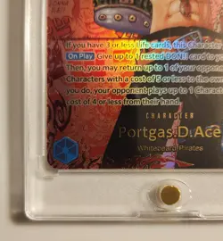 Portgas.D.Ace OP13-119 SEC Red Super Manga Holo One Piece Carrying On His Will - Image 4