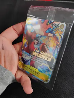 Monkey D. Luffy P-036 Pre-Release Winner Promo One Piece Card Game NM (SEALED) - Image 3