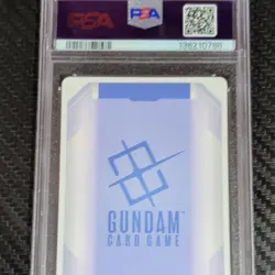 Freedom Gundam Gundam Card Game PSA Graded Holo Blocker Unit Card - Image 2