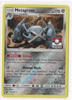 Metagross 95/168 League Promo Reverse Holo Celestial Storm S&M Pokemon Card NM - Image 1