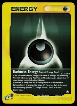 Pokemon Card - Darkness Energy Aquapolis 142/147 Rare - Image 1