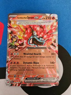 Hearthflame Mask Ogerpon EX 040/167 Pokemon Card Twilight Masquerade TCG - Image 1