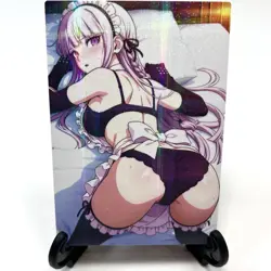 Danganronpa Kyoko Kirigiri Sexy Maid Anime Waifu Girl Lewd Goddess Story Card - Image 2