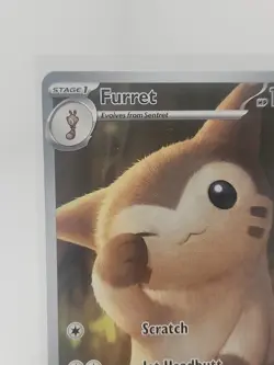 Furret 168/159 Sv09: Journey Together Illustration Rare Holo Pokemon Tcg Card NM - Image 2