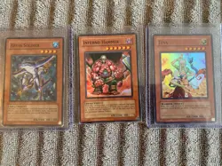 Vintage Yu-Gi-Oh! TCG Capsule Monster Coliseum CMC 3 Card Lot feat Abyss Soldier - Image 1