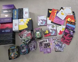 Pokemon Card Lot Featuring Commons Sleeves Player Guides and More - Image 1