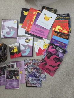 Pokemon Card Lot Featuring Commons Sleeves Player Guides and More - Image 2