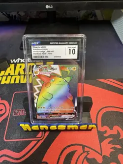 Pokemon TCG Vivid Voltage Rainbow Pikachu VMAX Secret Rare Card 188/185 - Image 1
