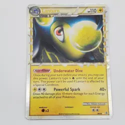 Lanturn Prime 86/95 Unleashed Ultra Rare Holo Pokemon Card - LP - Image 1