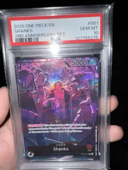 Shanks (English Version 2nd Anniversary Set) OP09-001 One Piece Promotion Cards - Image 1