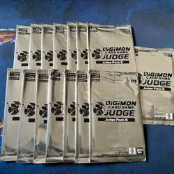 x15 Digimon Card Game JUDGE Pack 6 English NEW/SEALED - Image 1