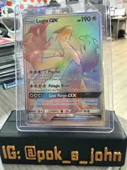 Pokemon TCG Lucia GX Full Art Rainbow Secret Rare Card 227/214 - Image 1